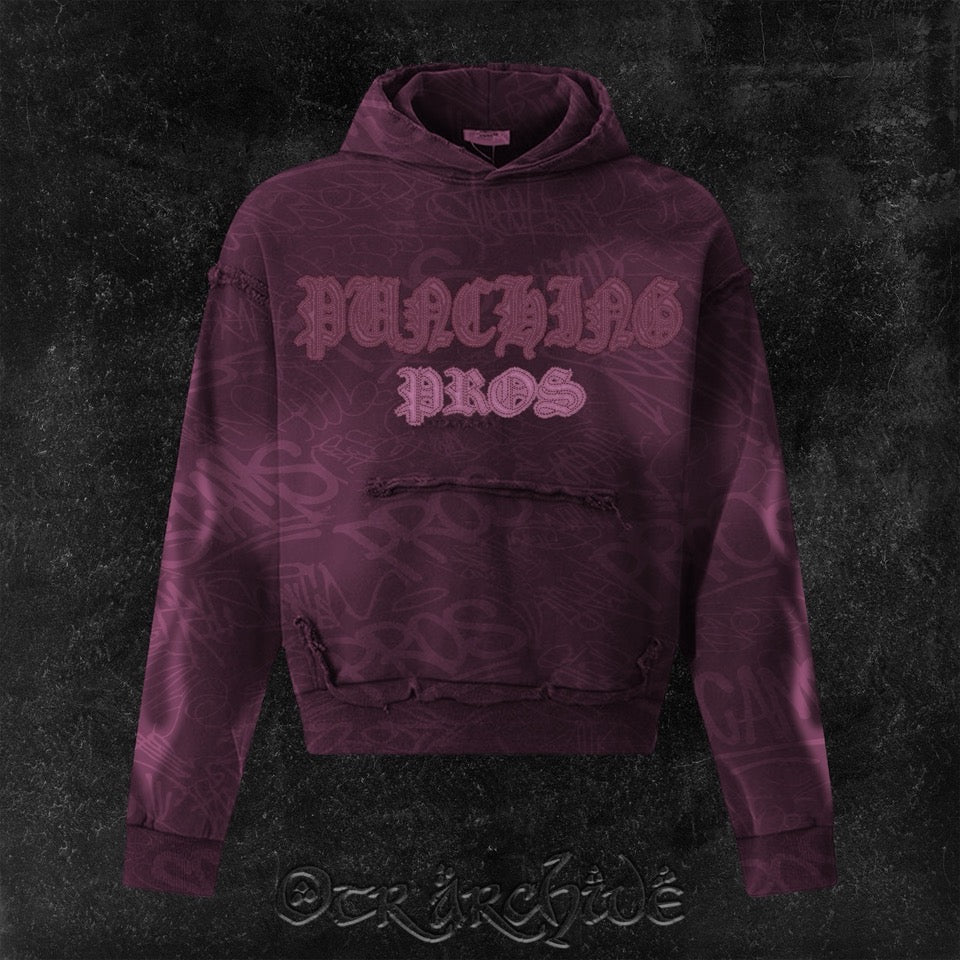 "ProsxScams" Unique Acid Wash Hoodie Collection