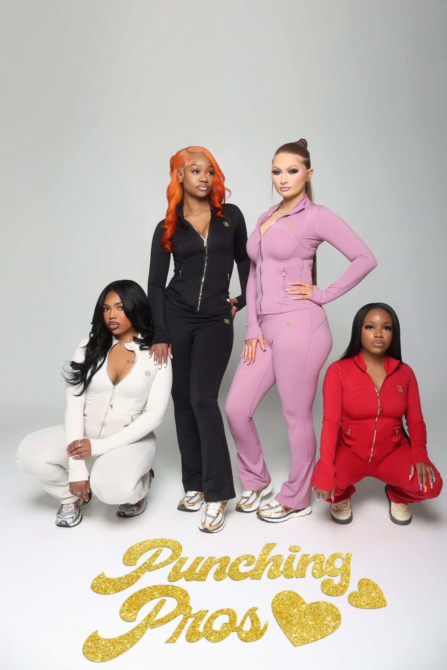 Pretty girls love Punchingpros💕Gold
edition" Yoga 2 Piece Sets