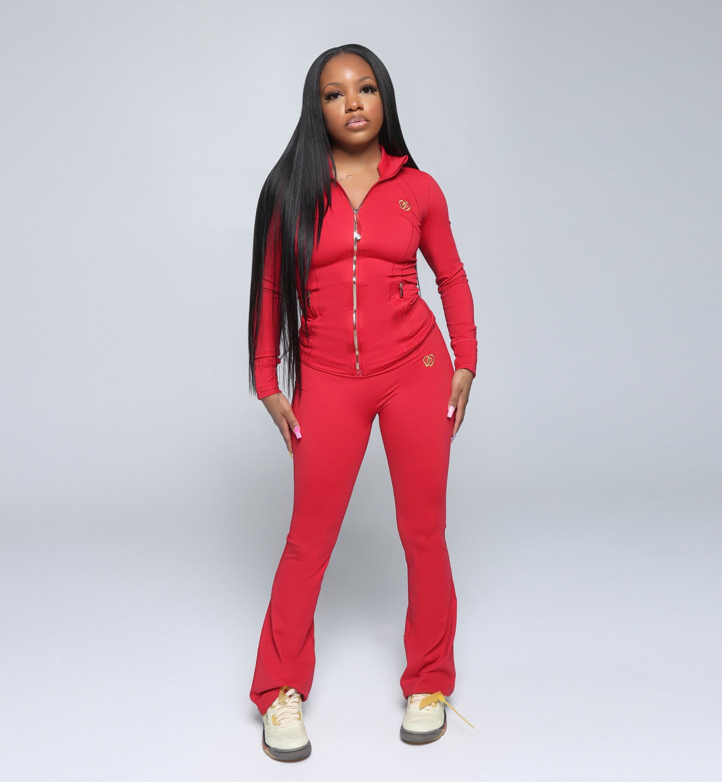 Pretty girls love Punchingpros💕Gold
edition" Yoga 2 Piece Sets