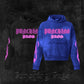 “ProsxScams" Unique Acid Wash Hoodie Blue and black deluxe edition