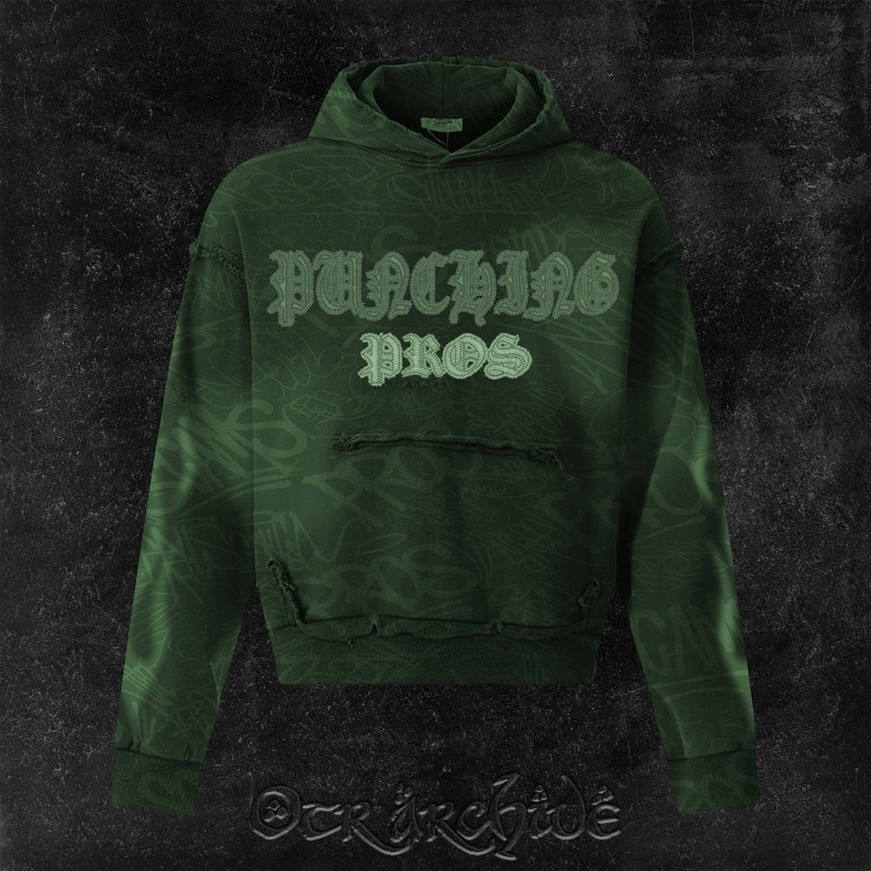 "ProsxScams" Unique Acid Wash Hoodie Collection